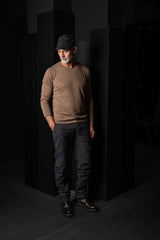 HANNES ROETHER-PULLOVER-SOKO.1048-CHAMPAGNE