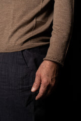 HANNES ROETHER-PULLOVER-SOKO.1048-CHAMPAGNE