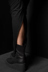 RICK OWENS-SKIRT-PULL ON PILLAR-RN-BLACK