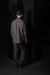 HANNIBAL COLLECTION-SHIRT-JOLLE 153.-ANTHRACITE CRINKLE
