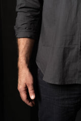 HANNIBAL COLLECTION-SHIRT-JOLLE 153.-ANTHRACITE CRINKLE