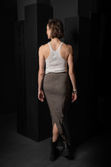 RICK OWENS-SKIRT-PULL ON PILLAR-RN-DUST