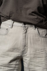 RICK OWENS-DENIM PANTS-GETH JEANS-DMW-MILK WASH