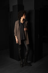 DANIEL ANDRESEN-CARDIGAN-AMSONIA-MUD