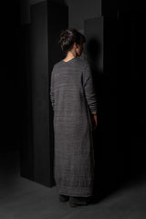 DANIEL ANDRESEN-LONG CARDIGAN-KARAKA-CHARCOAL