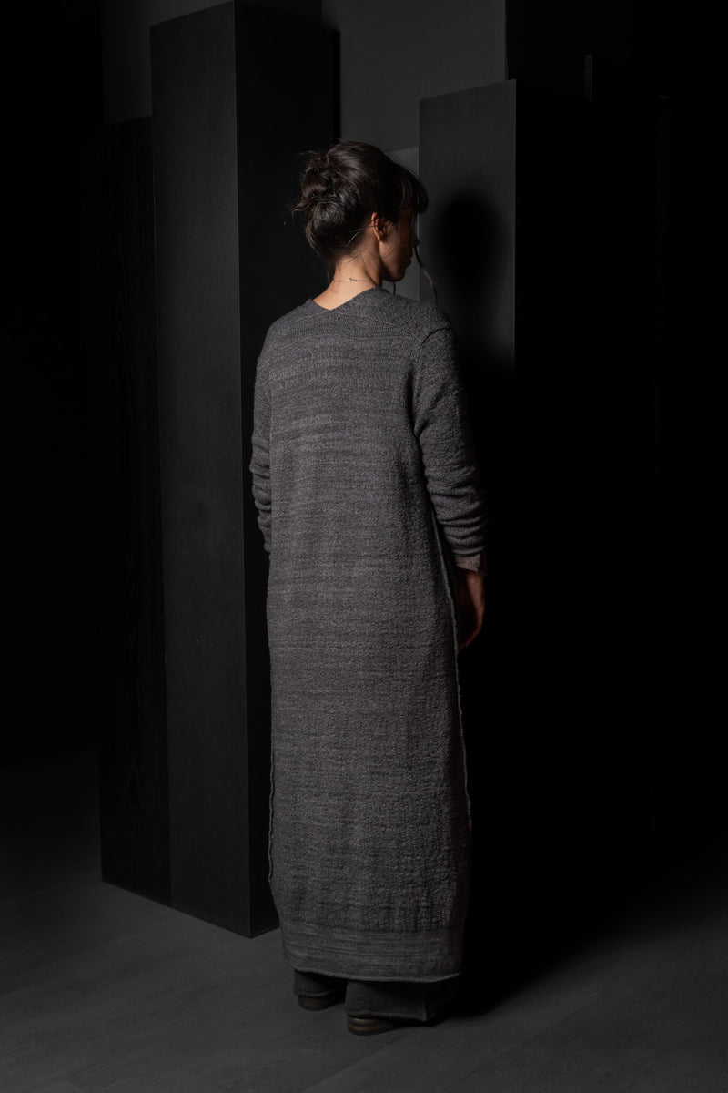 DANIEL ANDRESEN-LONG CARDIGAN-KARAKA-CHARCOAL