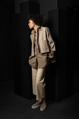 ARMA-LEATHER JACKET-ZHOU-GREY TAUPE