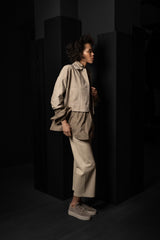 ARMA-LEATHER JACKET-ZHOU-GREY TAUPE