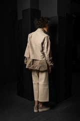 ARMA-LEATHER JACKET-ZHOU-GREY TAUPE