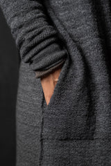 DANIEL ANDRESEN-LONG CARDIGAN-KARAKA-CHARCOAL