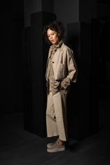 ARMA-LEATHER JACKET-ZHOU-GREY TAUPE
