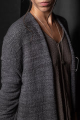 DANIEL ANDRESEN-LONG CARDIGAN-KARAKA-CHARCOAL