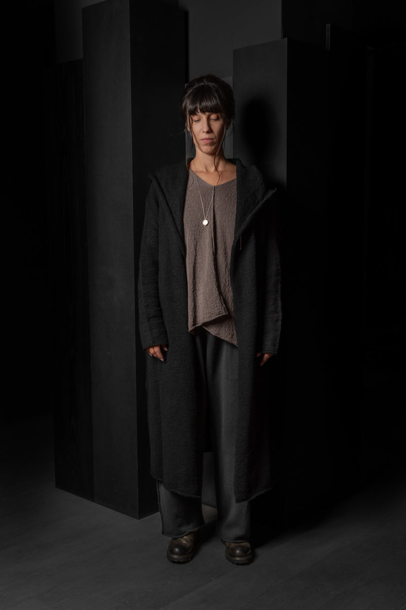 DANIEL ANDRESEN-CARDIGAN-TULIP-BLACK