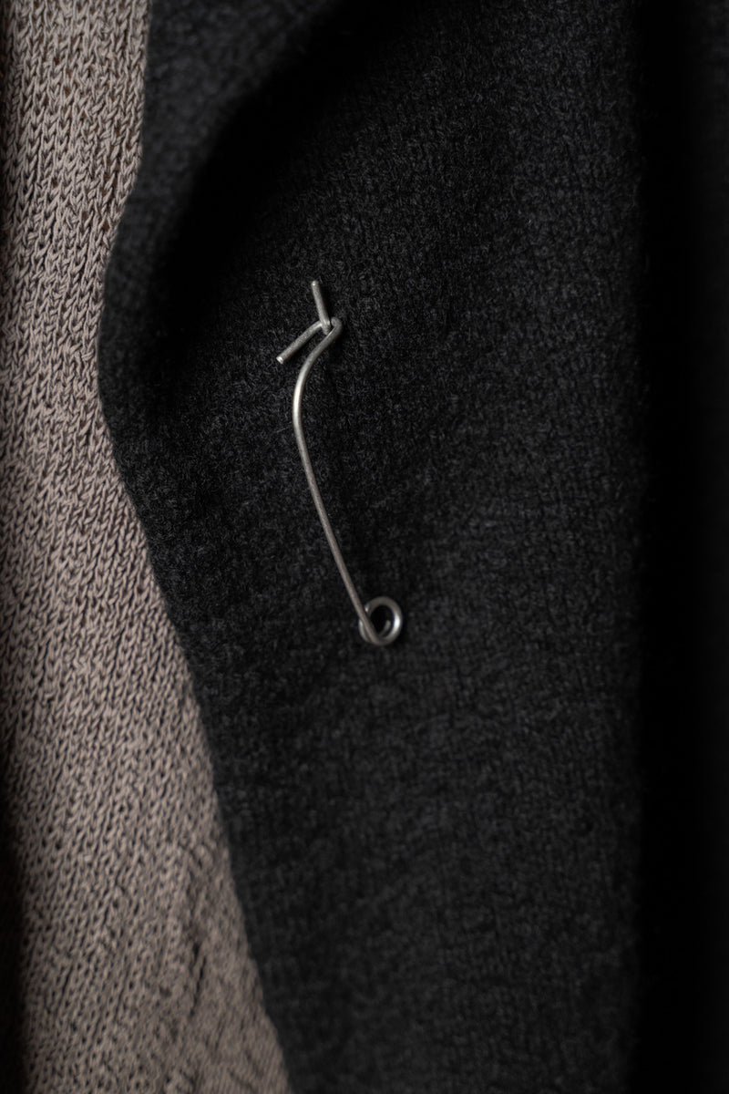 DANIEL ANDRESEN-CARDIGAN-TULIP-BLACK
