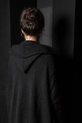 DANIEL ANDRESEN-CARDIGAN-TULIP-BLACK