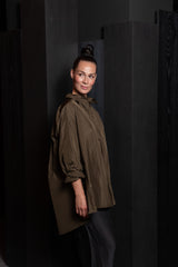 KATHARINA HOVMAN-BIG BLOUSE-255540-CIGAR