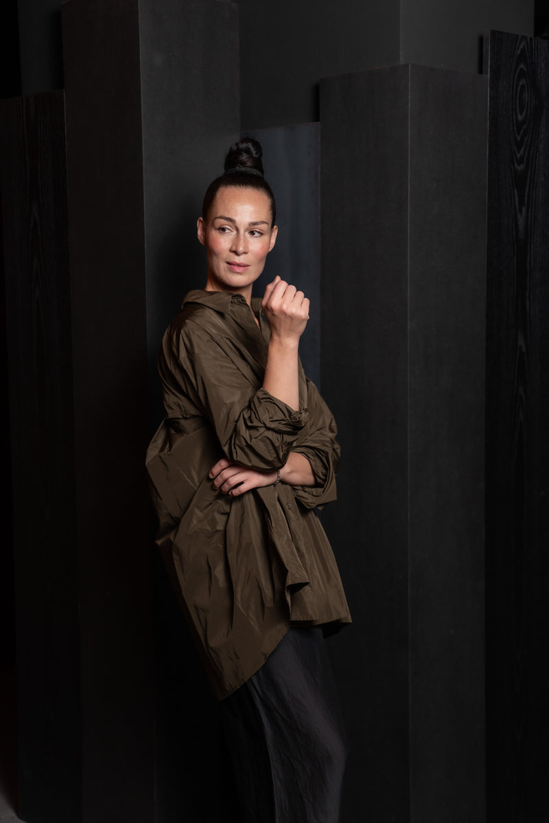 KATHARINA HOVMAN-BIG BLOUSE-255540-CIGAR