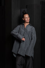 KATHARINA HOVMAN-OVERSIZEBLOUSE-255553-STEEL