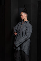 KATHARINA HOVMAN-OVERSIZEBLOUSE-255553-STEEL