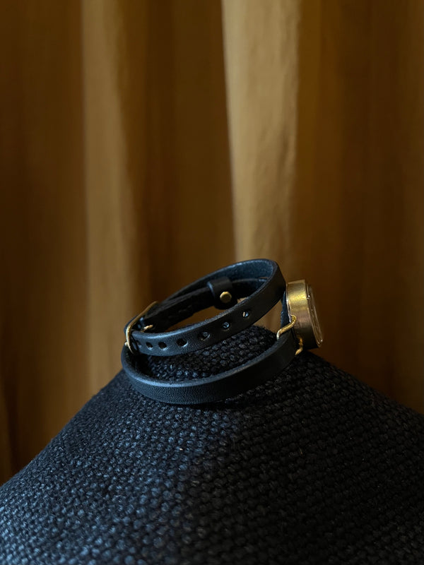 NEJICOMMU-WATCH-REKI 2 WRAP ROUND-BLACK/GOLD