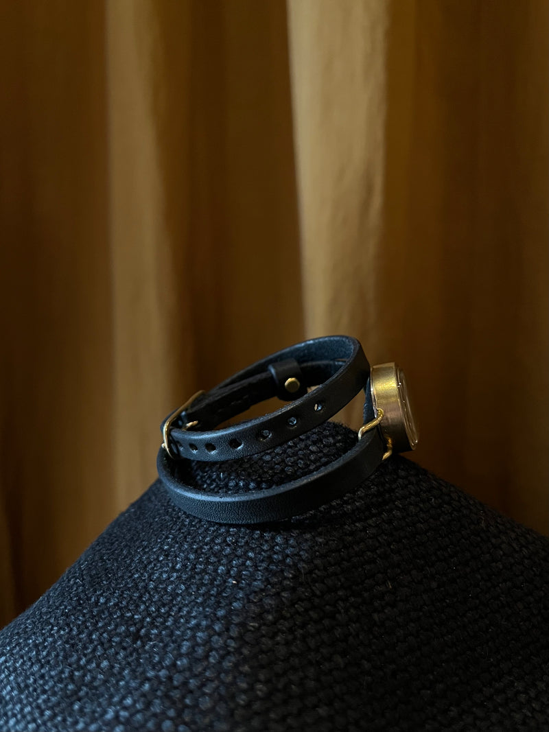 NEJICOMMU-WATCH-REKI 2 WRAP ROUND-BLACK/GOLD