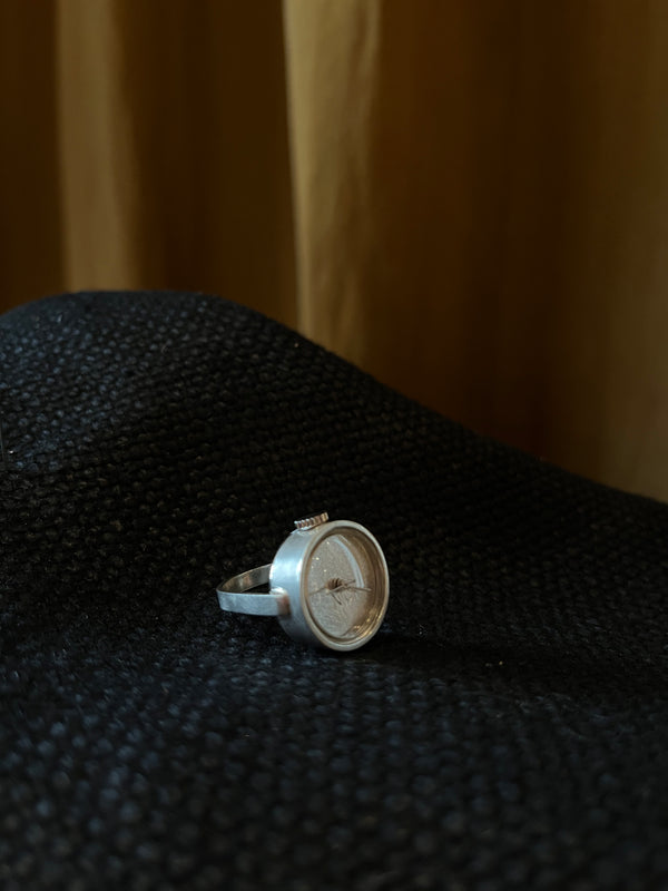 NEJICOMMU-RING-WATCH-SILVER/SILVER