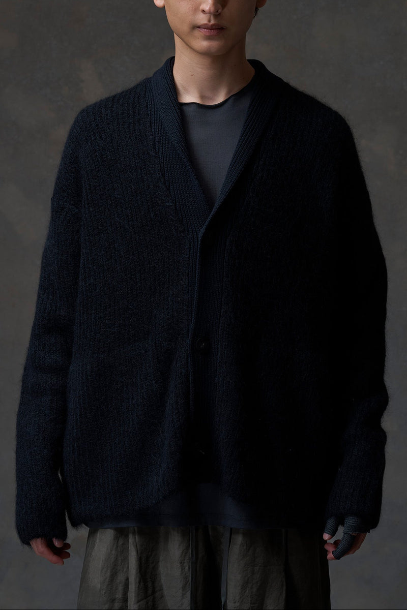 DEVOA-KNIT CARDIGAN-SKT-RASC-BLK