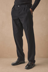 HANNIBAL COLLECTION-TROUSERS-HUBI 232.-LAMP BLACK