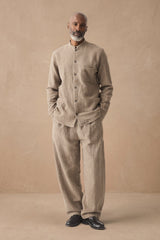 HANNIBAL COLLECTION-SHIRT-PIERCE 101.-NUTMEG