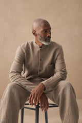 HANNIBAL COLLECTION-TROUSERS-WIKTOR 236.-NUTMEG