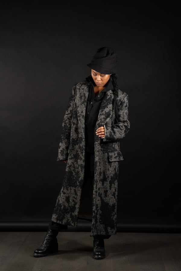 FORME D'EXPRESSION-WOVEN COAT-HC015-MONO