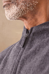 HANNIBAL COLLECTION-JACKET-EIK 67.-BRUSHED GRAPHITE