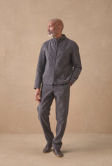 HANNIBAL COLLECTION-JACKET-EIK 67.-BRUSHED GRAPHITE