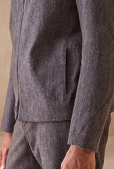 HANNIBAL COLLECTION-JACKET-EIK 67.-BRUSHED GRAPHITE