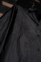 KATHARINA HOVMAN-LONG BLOUSE FLOWER-265432-BLACK