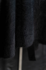 RUNDHOLZ-KNITJACKET-RACCOON HAIR-1417107-BLACK