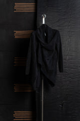 RUNDHOLZ-KNITJACKET-RACCOON HAIR-1417108-BLACK