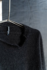 RUNDHOLZ-KNITJACKET-RACCOON HAIR-1417108-BLACK
