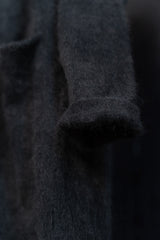 RUNDHOLZ-KNITJACKET-RACCOON HAIR-1417108-BLACK