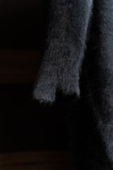 RUNDHOLZ-KNITJACKET-RACCOON HAIR-1417108-BLACK