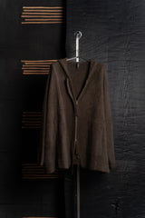RUNDHOLZ-KNIT JACKET-RACCOON HAIR-1417107-PURPLE