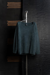 RUNDHOLZ-PULLOVER-RACCOON HAIR-1410704-PETROL