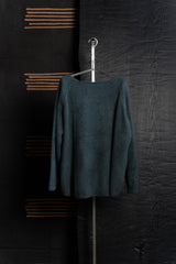 RUNDHOLZ-PULLOVER-RACCOON HAIR-1410704-PETROL