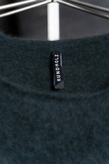 RUNDHOLZ-PULLOVER-RACCOON HAIR-1410704-PETROL