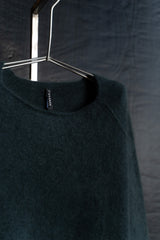 RUNDHOLZ-PULLOVER-RACCOON HAIR-1410704-PETROL