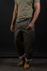 FORME D'EXPRESSION-PANTS-HP030-MIDNIGHT IKAT