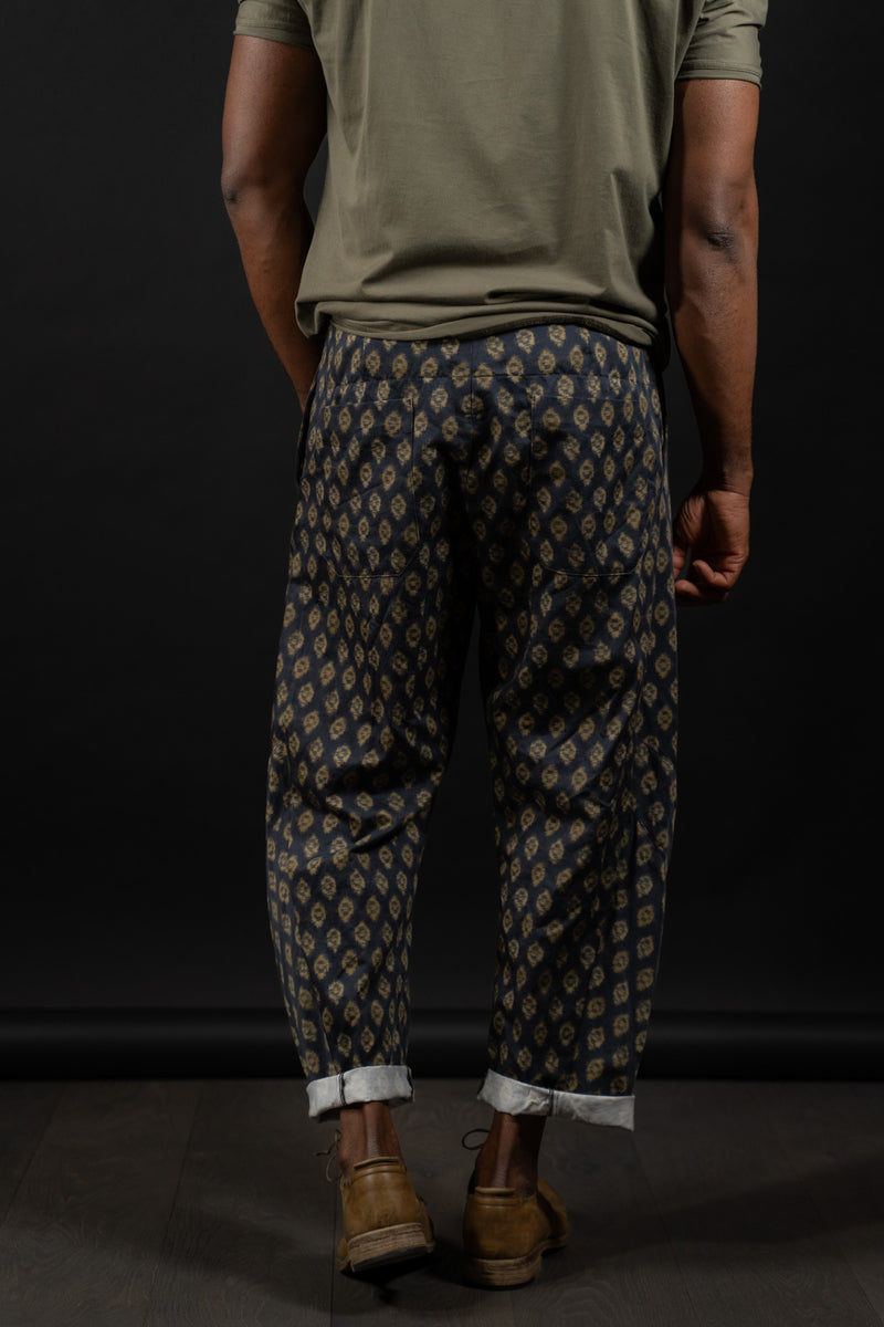 FORME D'EXPRESSION-PANTS-HP030-MIDNIGHT IKAT