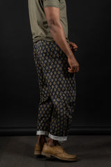 FORME D'EXPRESSION-PANTS-HP030-MIDNIGHT IKAT