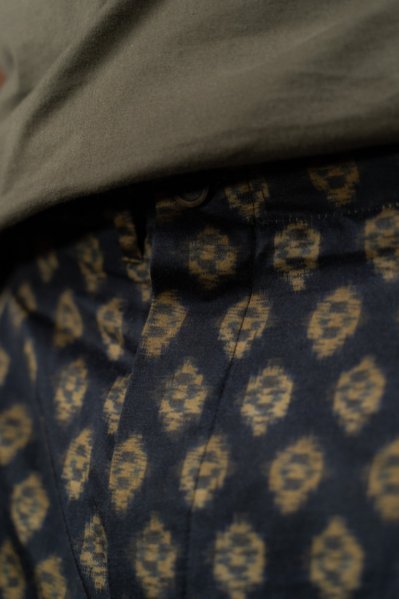 FORME D'EXPRESSION-PANTS-HP030-MIDNIGHT IKAT