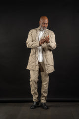 DAUB-PARKA-CT26-T409-TAUPE GREY